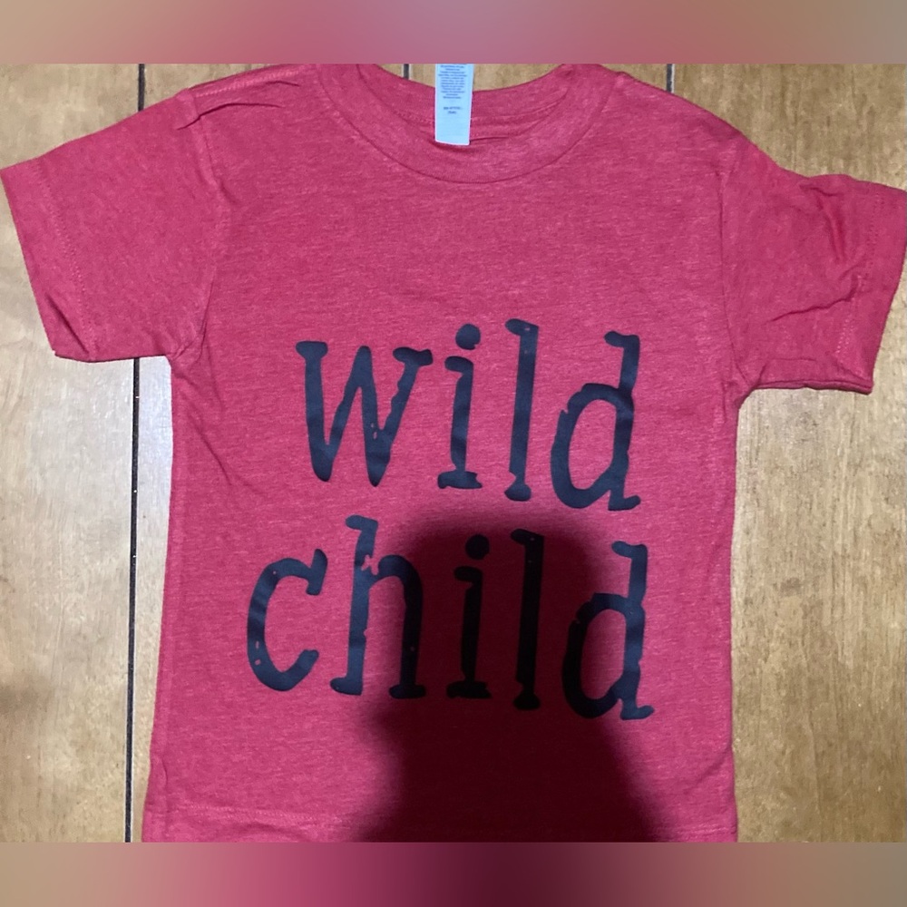 Bella Canvas Kids Size 2T Wild Child Red Kids T-Shirt